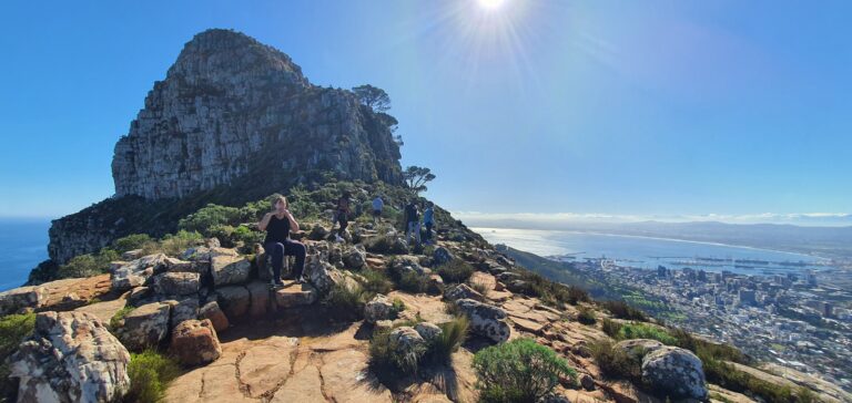 Sunrise view from the summit of Lion's Head, Cape Town